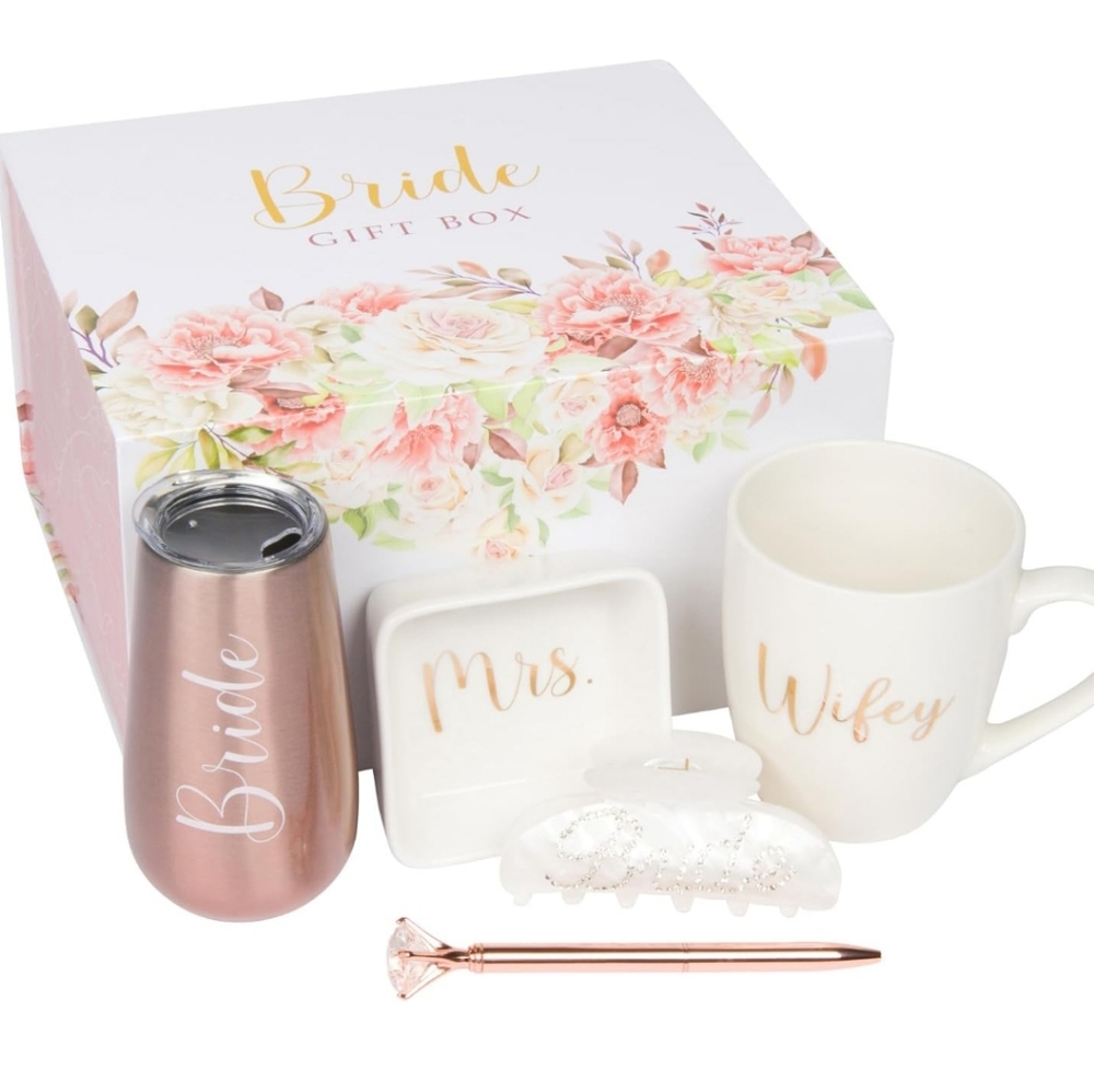 Bride to be Shower gift box with several Gifts included NEW